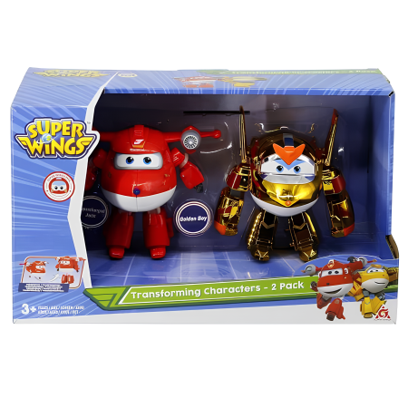 Набор Super Wings Трансформеры Джетт и Голден бой EU750202